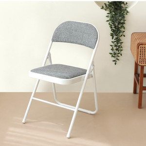 코멧 패브릭 쿠션 접이식 의자-그레이 3개 판매합니다.