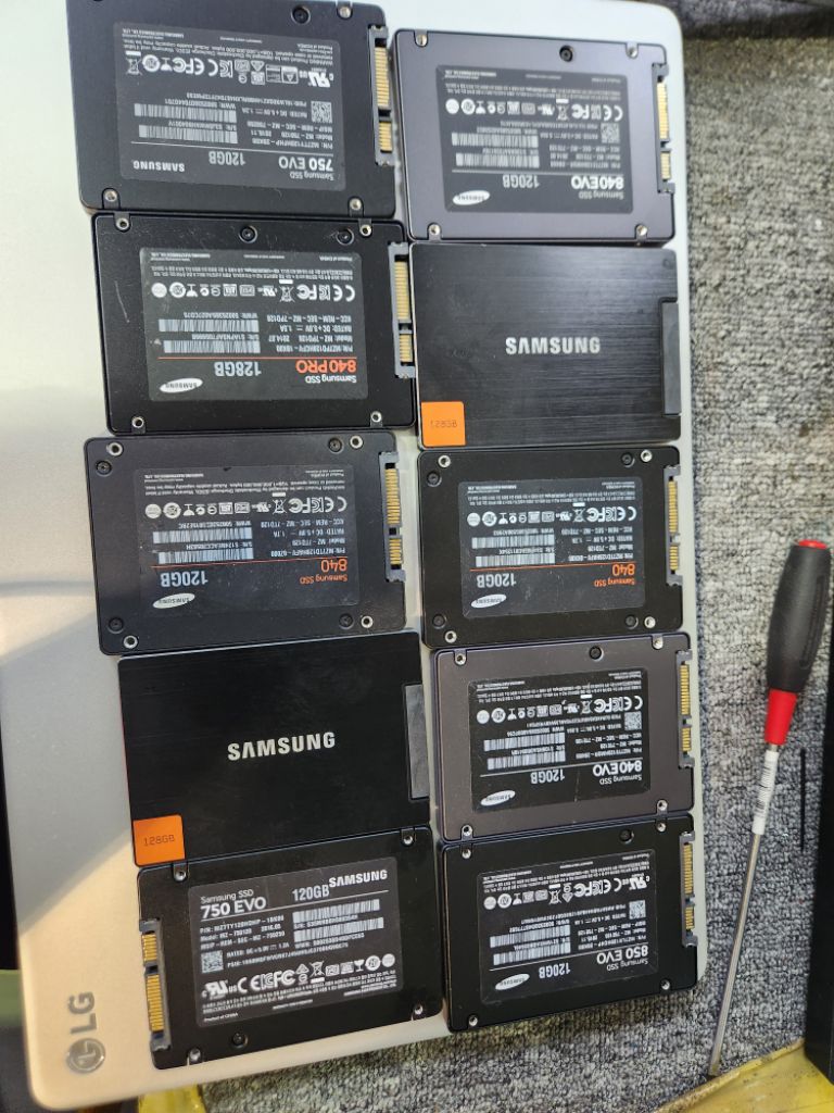 ssd<95>삼성 ssd120g 10개묶음