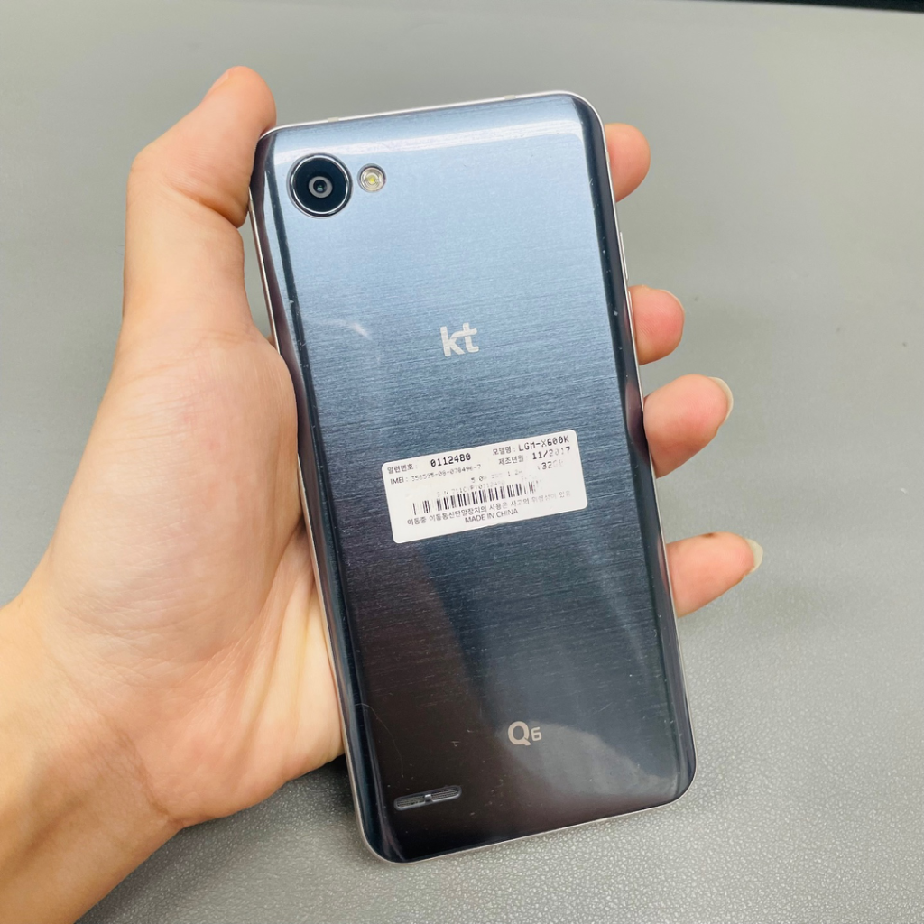 LG Q6 블루 32GB KT 무잔상 저렴한공기계초특가