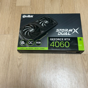 이엠텍 RTX 4060 스톰 듀얼 새상품 팝니다