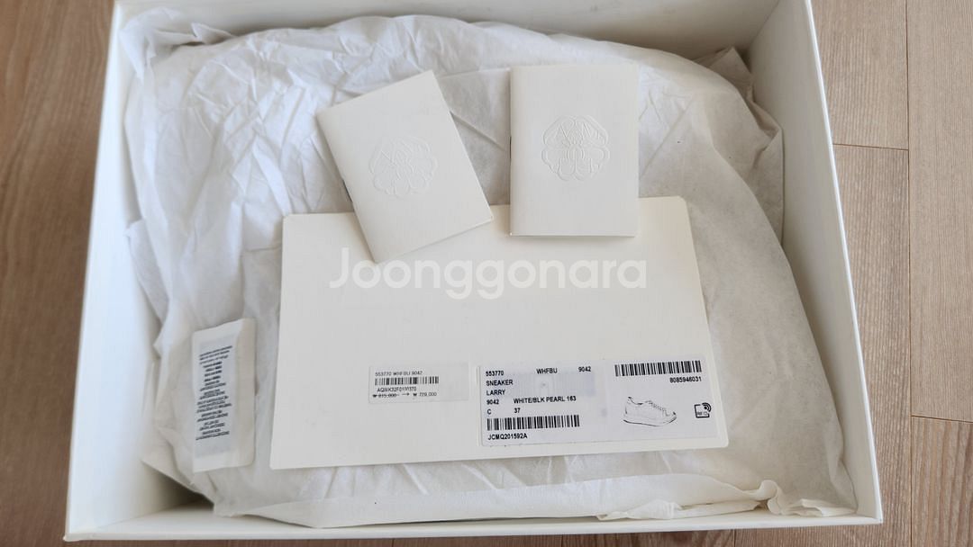 알렉산더 맥퀸 오버솔 블랙펄 37(240mm) 여성--4