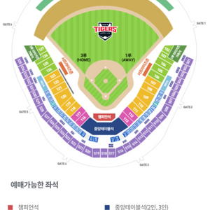 6월 28일 챔필 기아 키움 외야 4자리