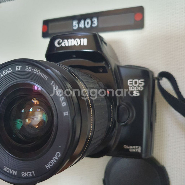 캐논 EOS 1000S 필름카메라 28~80mm 줌렌즈--1