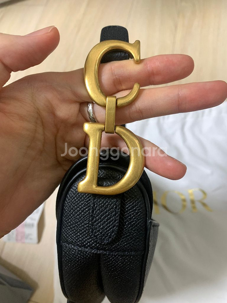 디올 새들백 새들 미니백 토트백 블랙색상 북토트 숄더백--4