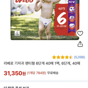 리베로 6단계 팬티형 (10kg~)