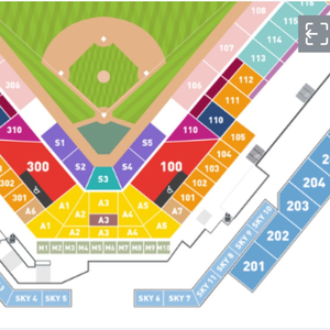 7/3 한화 vs KT 1루 내야지정석(1층) 4석