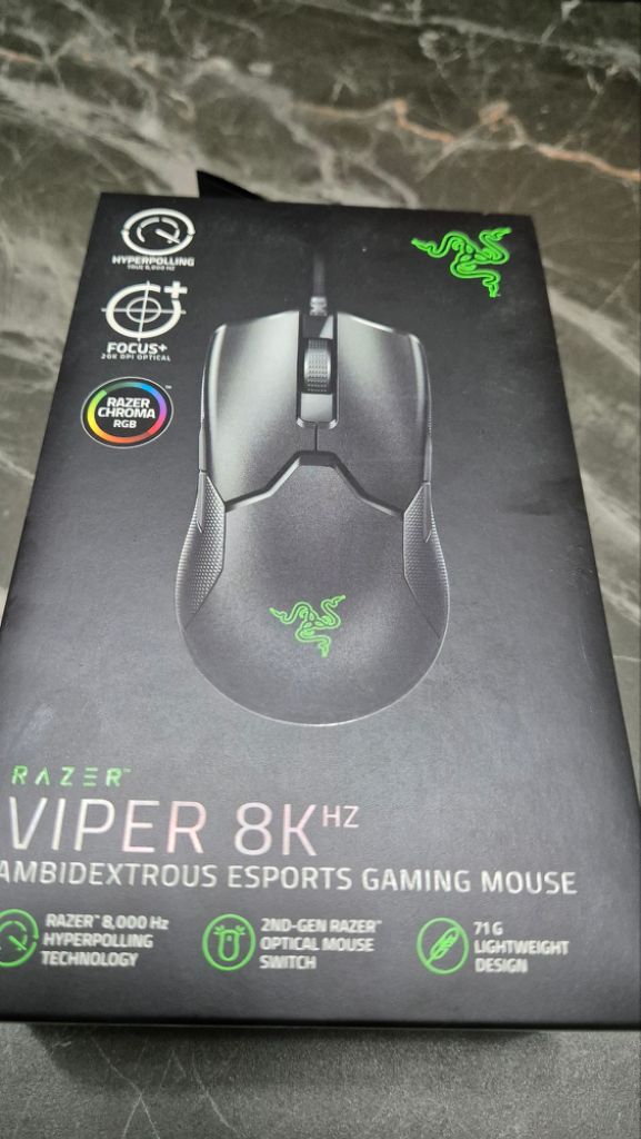 Razer 바이퍼 8KHz 게이밍 마우스 클래식 블랙