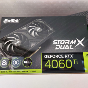 rtx4060ti storm x dual 이엠텍 팝니다