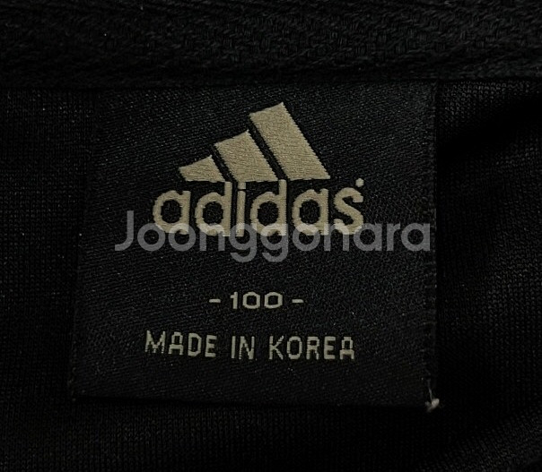 아디다스 금장 블랙 트랙탑 져지집업 100/L--3