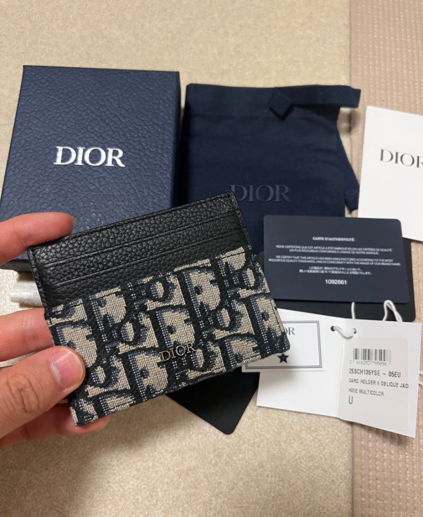 [정품 풀구성] 디올 Dior 오블리크 6cc 카드지갑
