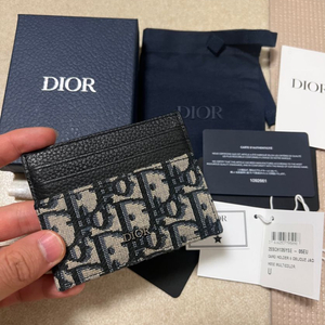 [정품 풀구성] 디올 Dior 오블리크 6cc 카드지갑