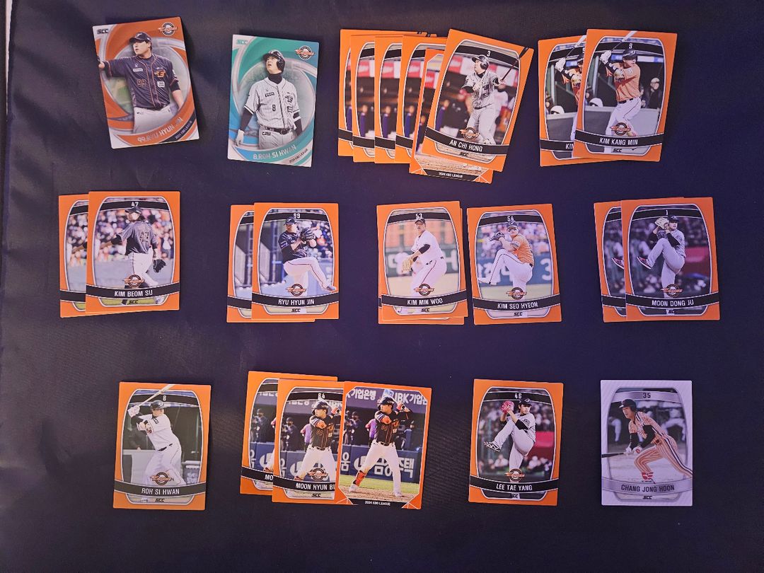 KBO포토카드 한화 민트1 홀로1 노멀다수 일관판매