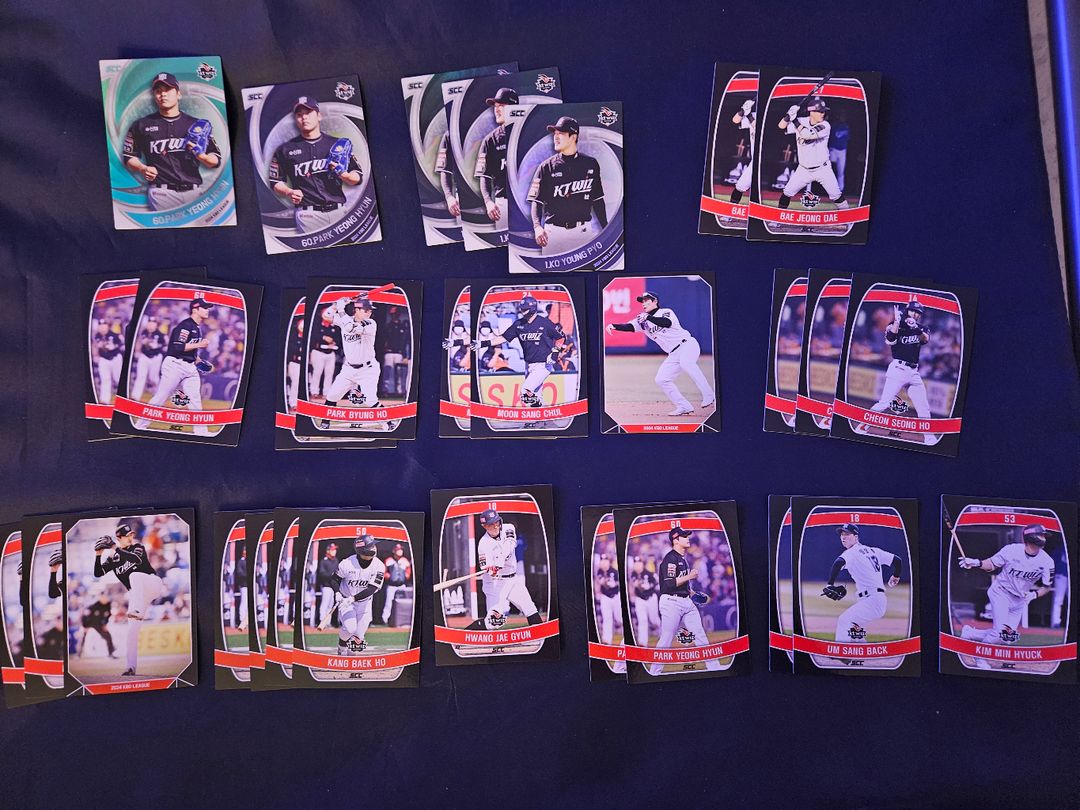 KBO 포토카드 KT 민트1홀로4 노멀 일괄판매