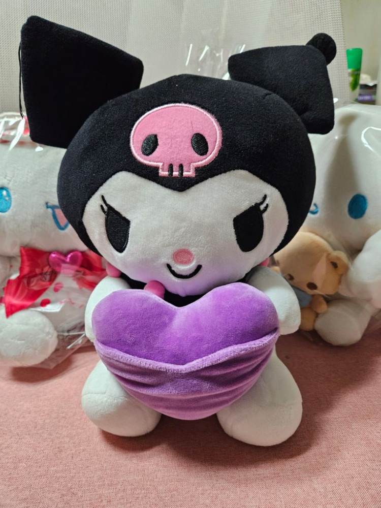 산리오 마이멜로디가방+시나모롤중형2개+쿠루미서비스--6