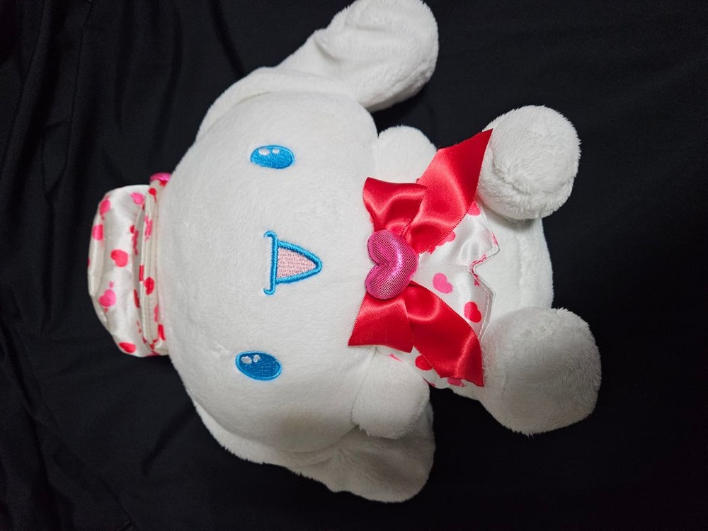 산리오 마이멜로디가방+시나모롤중형2개+쿠루미서비스--2