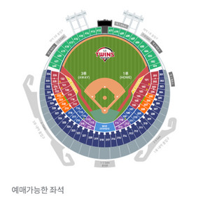 6/27(목)삼성 LG(엘지)트윈스3루네이비 통로2연석