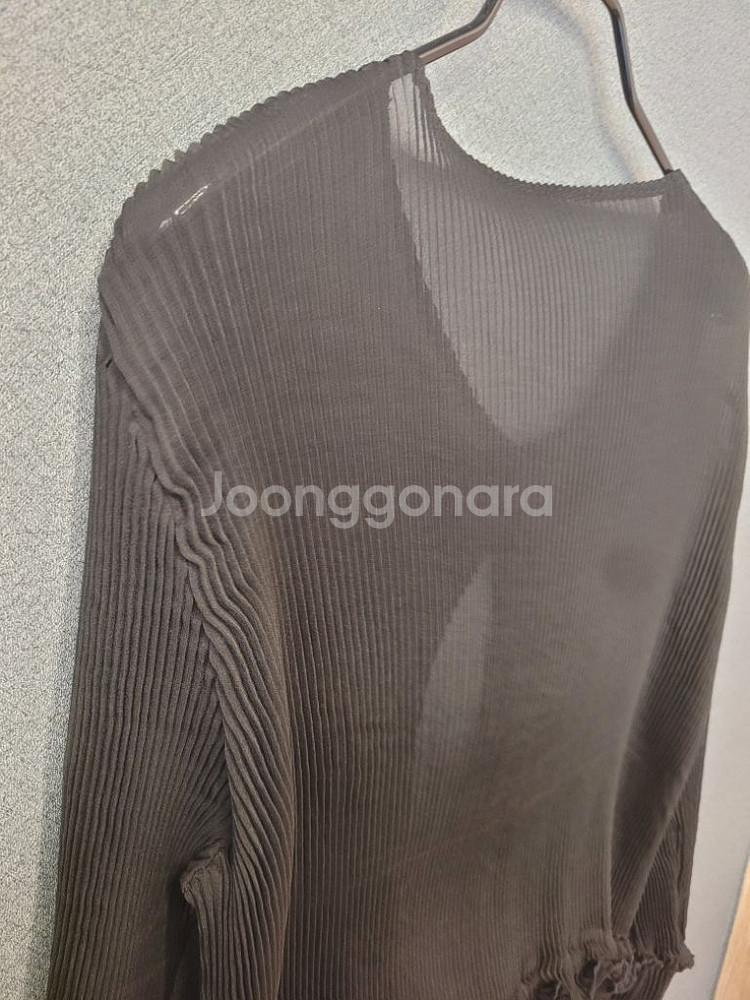 시스루 주름가디건--6