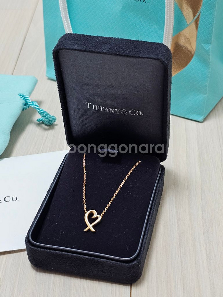 티파니앤코 18k 목걸이 팝니다--1