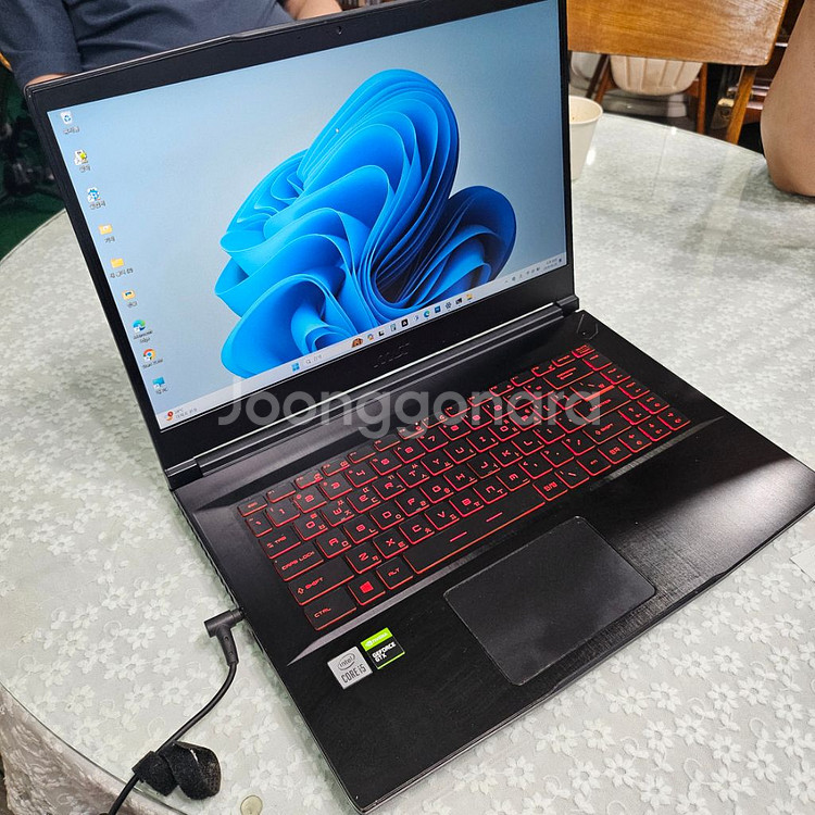 msi gf63 thin 10sc 충전기+마우스 포함--2