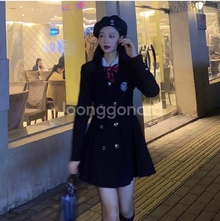 프레피룩 영국사립학교 교복 졸사 옷 대여--1