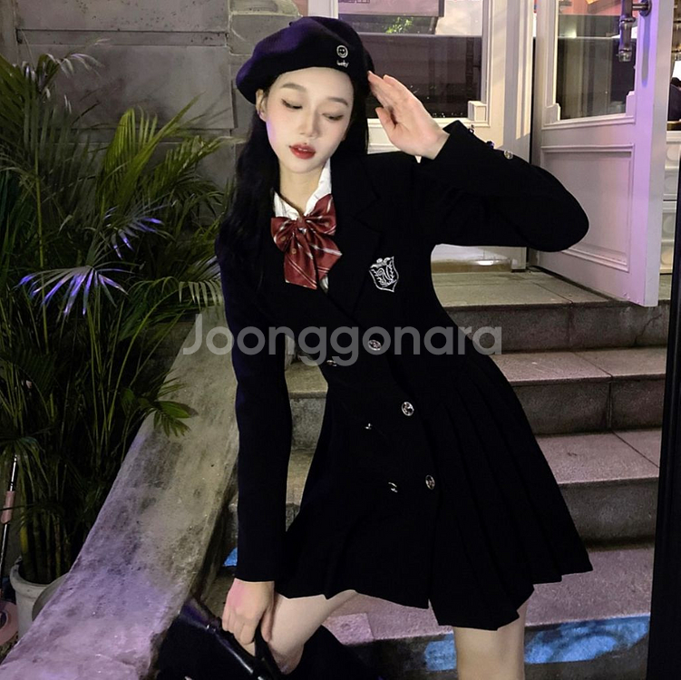 프레피룩 영국사립학교 교복 졸사 옷 대여--2