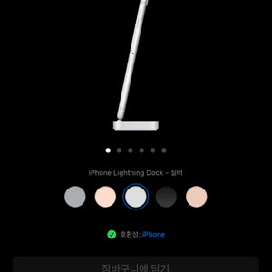 아이폰 라이트닝 독 실버