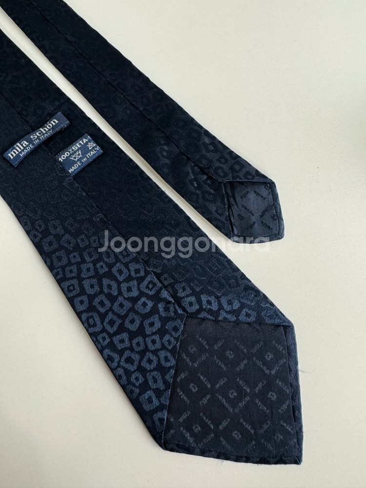 밀라숀 (Mila Schon) 실크 넥타이 8.5cm--4