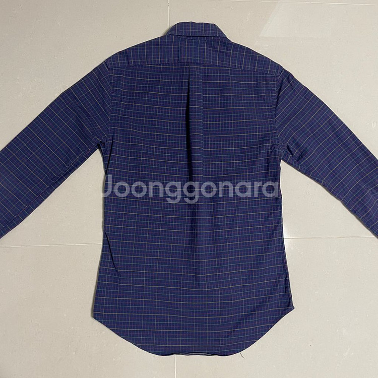 정품 폴로 랄프로렌 스트레치 옥스포드 네이비 체크 셔츠--4