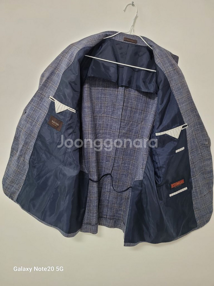 남성 마에스트로 알베로 울.실크 린넨 블레이져(100)--4