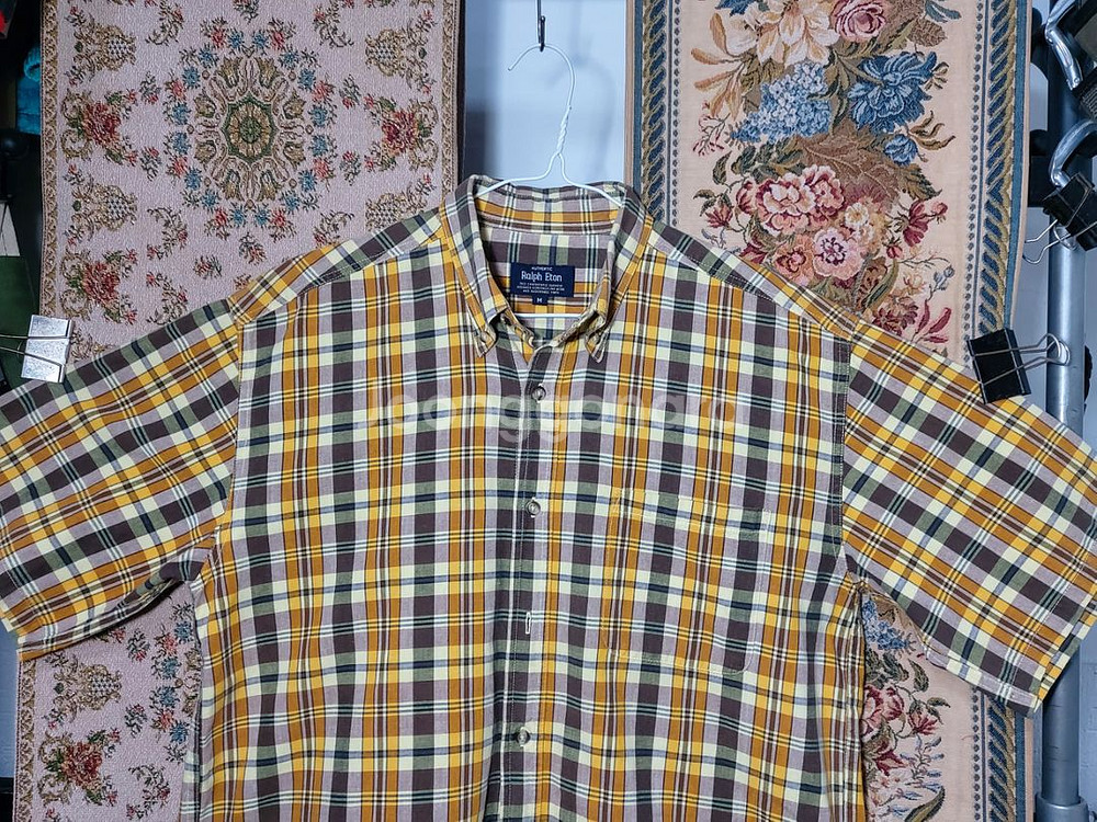 M 미노야 랄프이튼 루즈핏 체크 셔츠--3