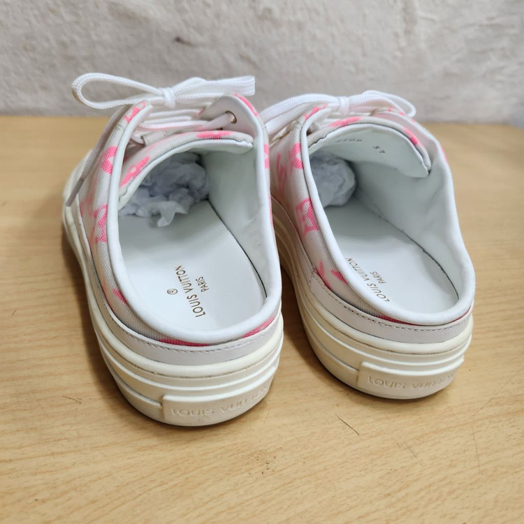 정품 루이비통 여성 뮬 슬리퍼 스니커즈 37 이미지