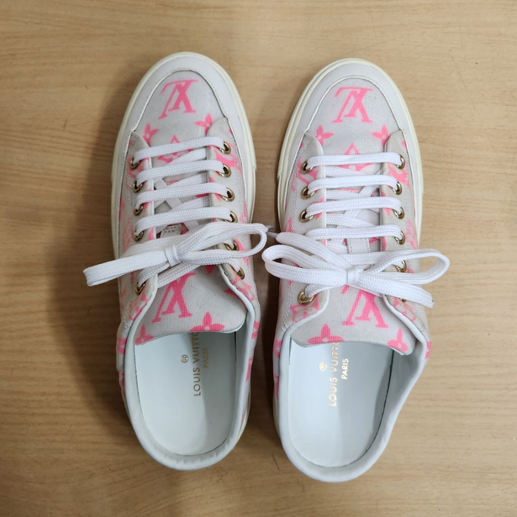 정품 루이비통 여성 뮬 슬리퍼 스니커즈 37 이미지