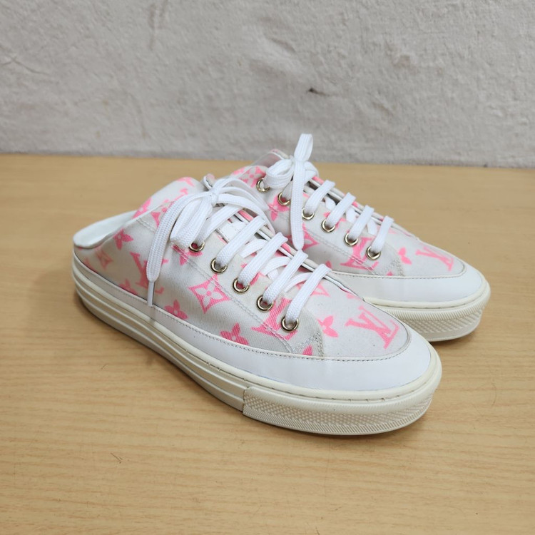 정품 루이비통 여성 뮬 슬리퍼 스니커즈 37 이미지