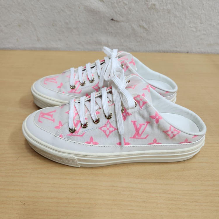 정품 루이비통 여성 뮬 슬리퍼 스니커즈 37 이미지