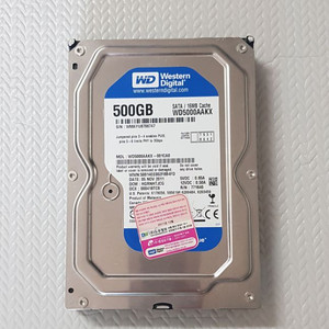 WD 내장하드 500GB