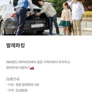 7월6일 에버랜드 발레파킹 발렛