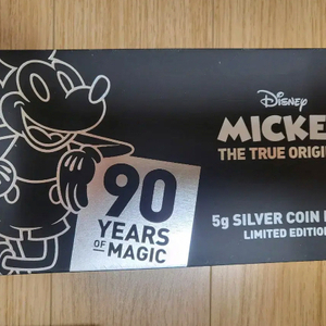 니우에 2018 미키마우스 90주년 지폐형 색체은화