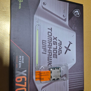 라이젠 7700 + msi mag x670e 토마호크