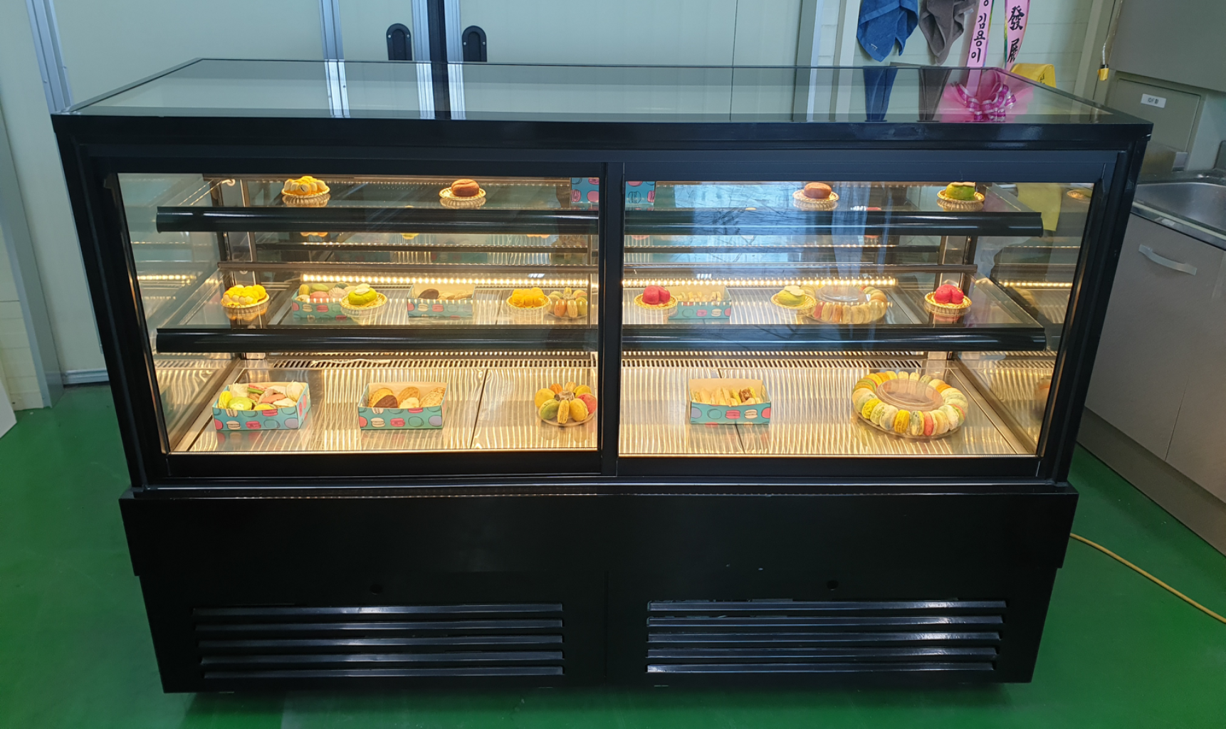카페용 케익 베이커리 디저트 반찬 냉장 쇼케이스 앞문