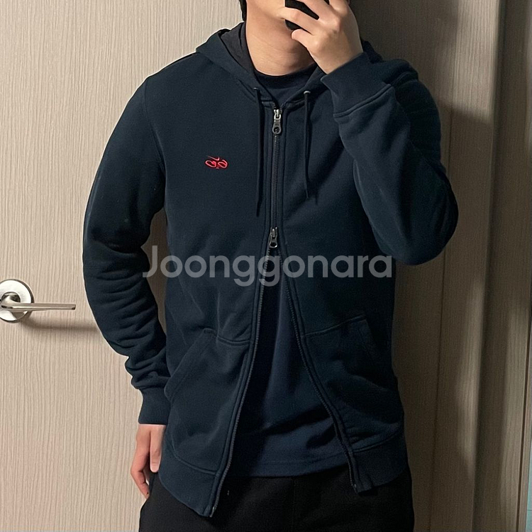 정품 나이키 투웨이 후드집업 네이비 올드스쿨 자켓--1