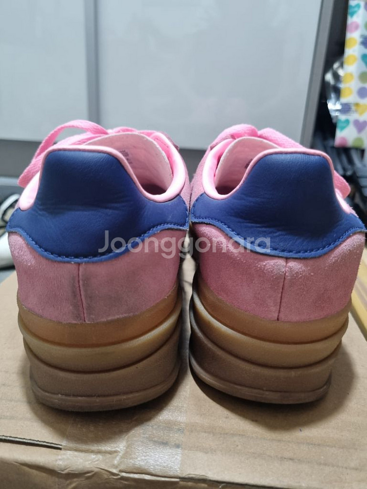 아디다스 가젤 볼드 핑크 글로우 빅토리 블루 245mm--6