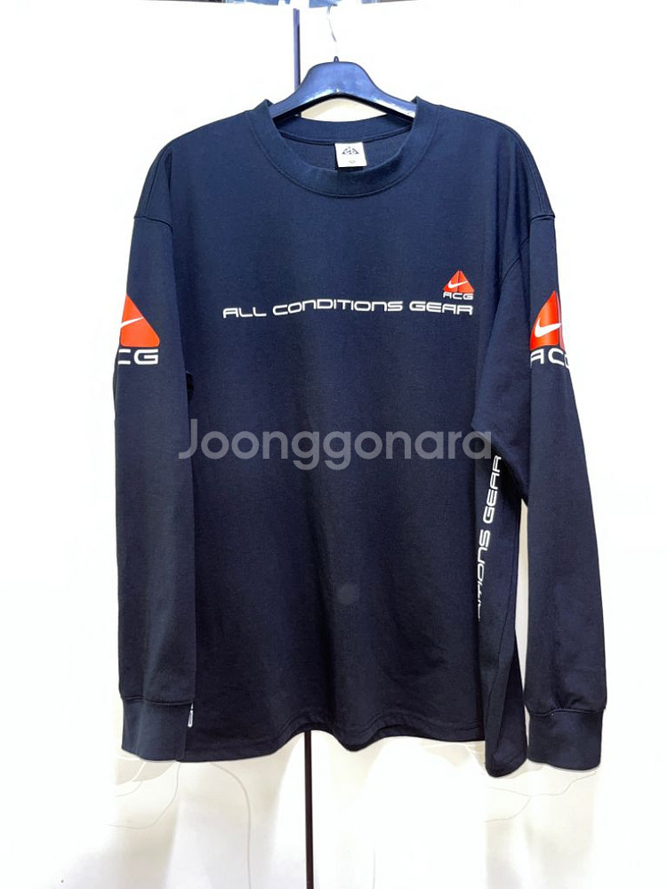 나이키 acg 롱슬리브 블랙--2