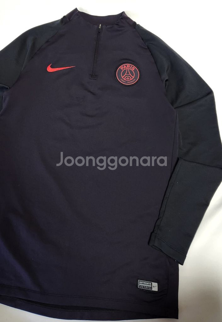 나이키 파리 생제르망 psg 반 집업 긴팔 티--1