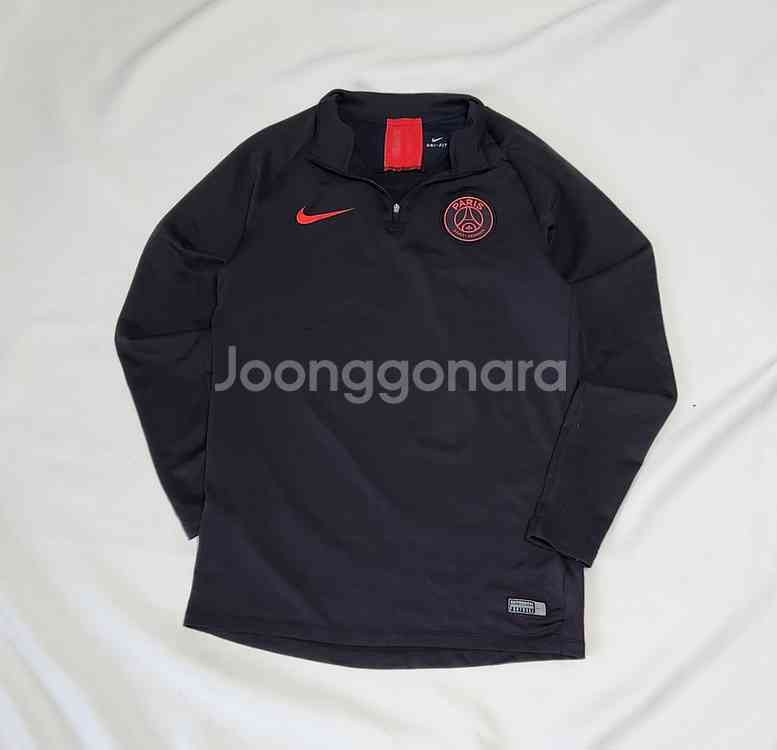 나이키 파리 생제르망 psg 반 집업 긴팔 티--2