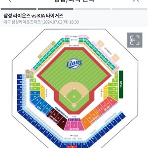 7/2 삼성라이온즈vs기아 중앙테이블 2연석 양도