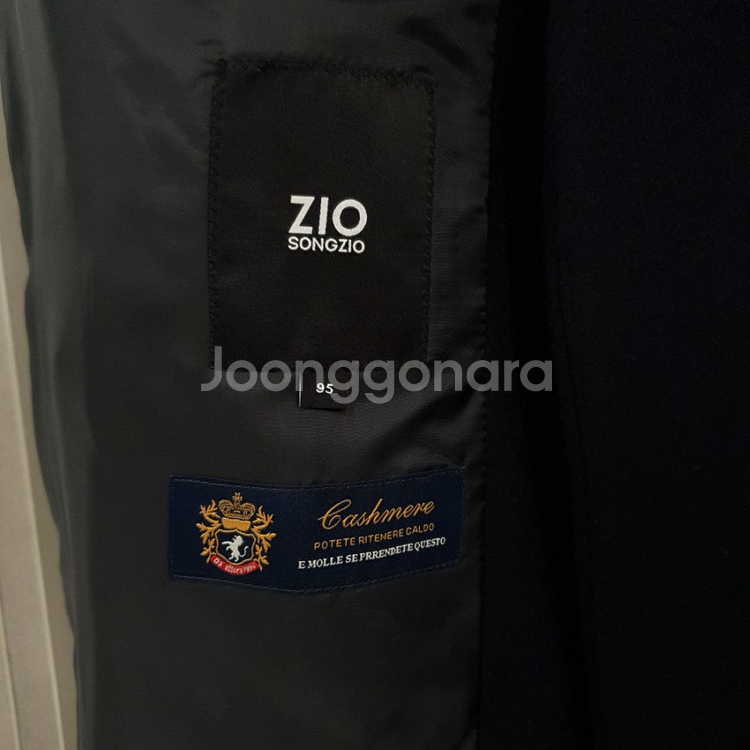 지오송지오 ZIO SONGZIO 캐시미어 코트 블랙--4