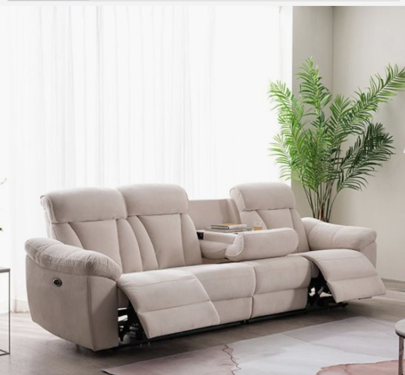 소파 삼익 리클라이너 4인쇼파 아이보리--3