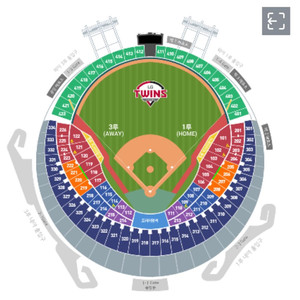 7월 9일 엘지 기아 1루 305블록 2연석