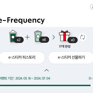 2024 스벅 여름 프리퀀시 스티커