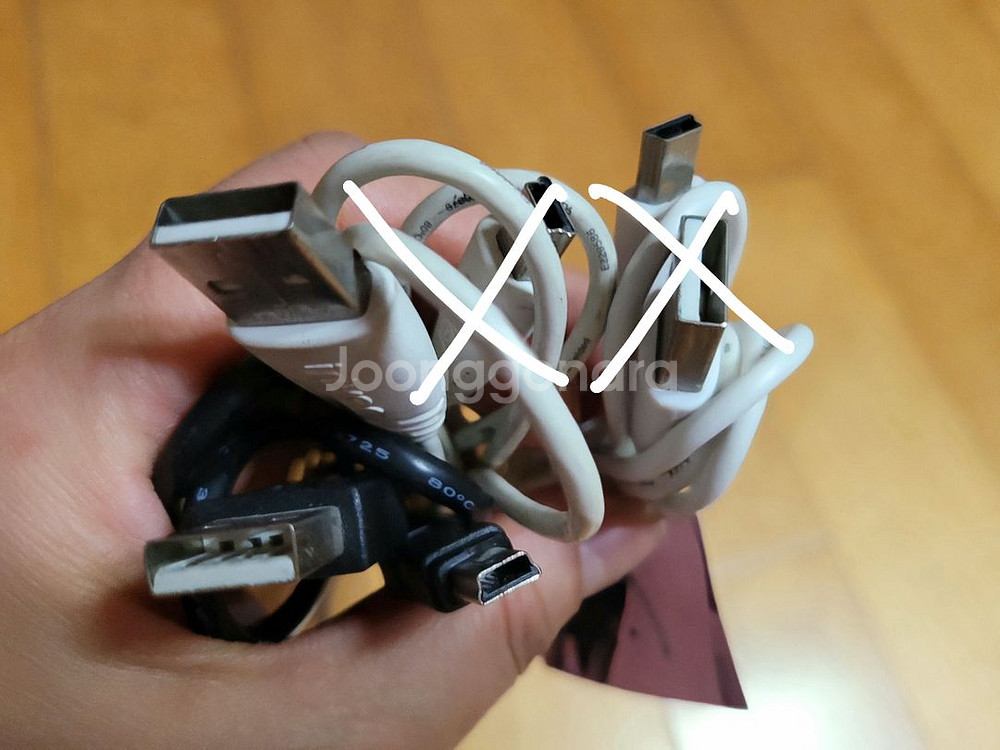 미니 USB 타입B 케이블 1개 = 700원--1